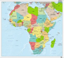 Afrikakaart staatkundig 1282