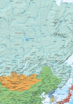 Azië Kaart Staatkundig 1610
