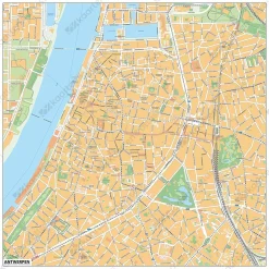 Centrumkaart Antwerpen 2078