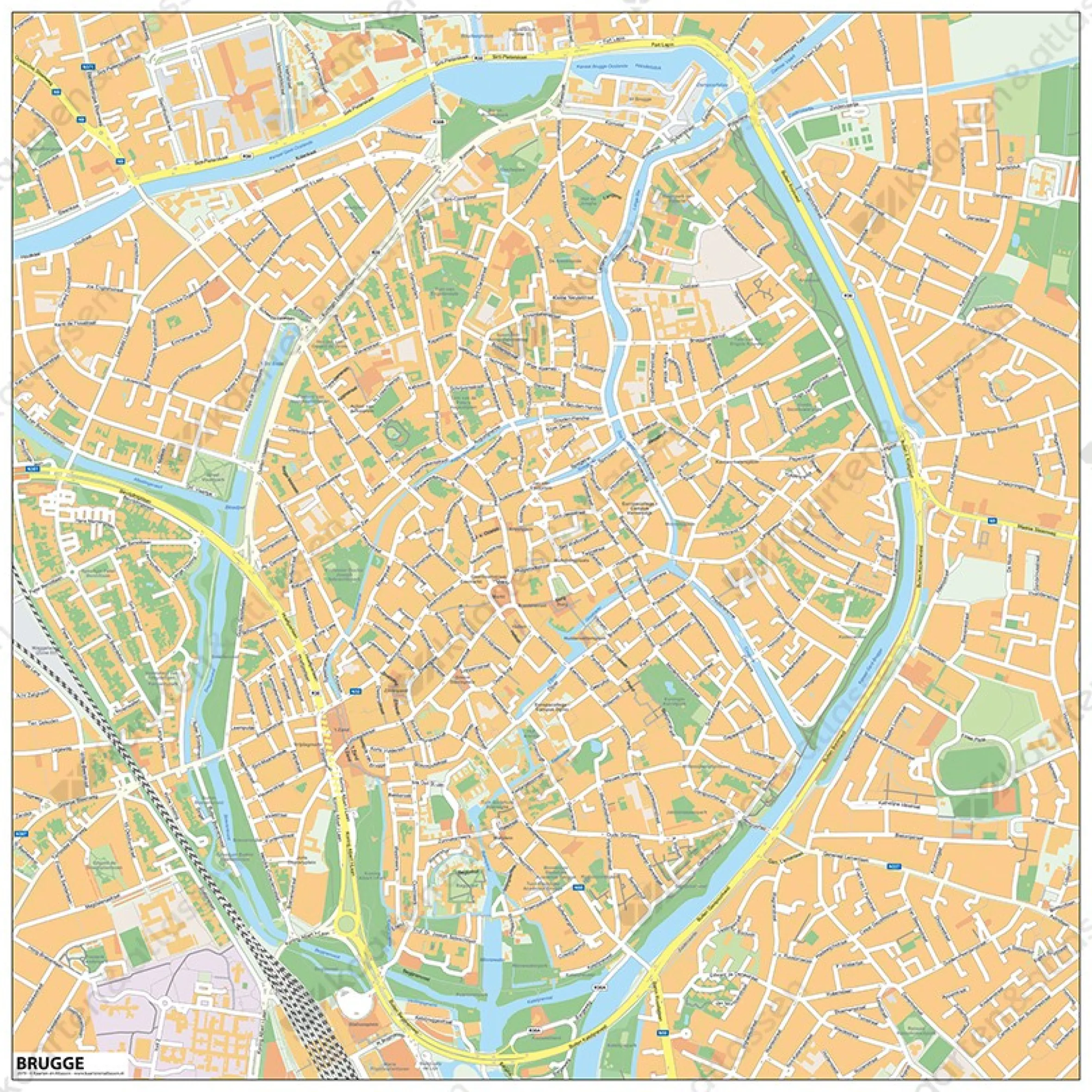 Centrumkaart Brugge 2079
