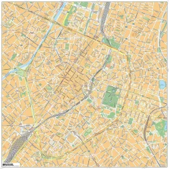 Centrumkaart Brussel 2080