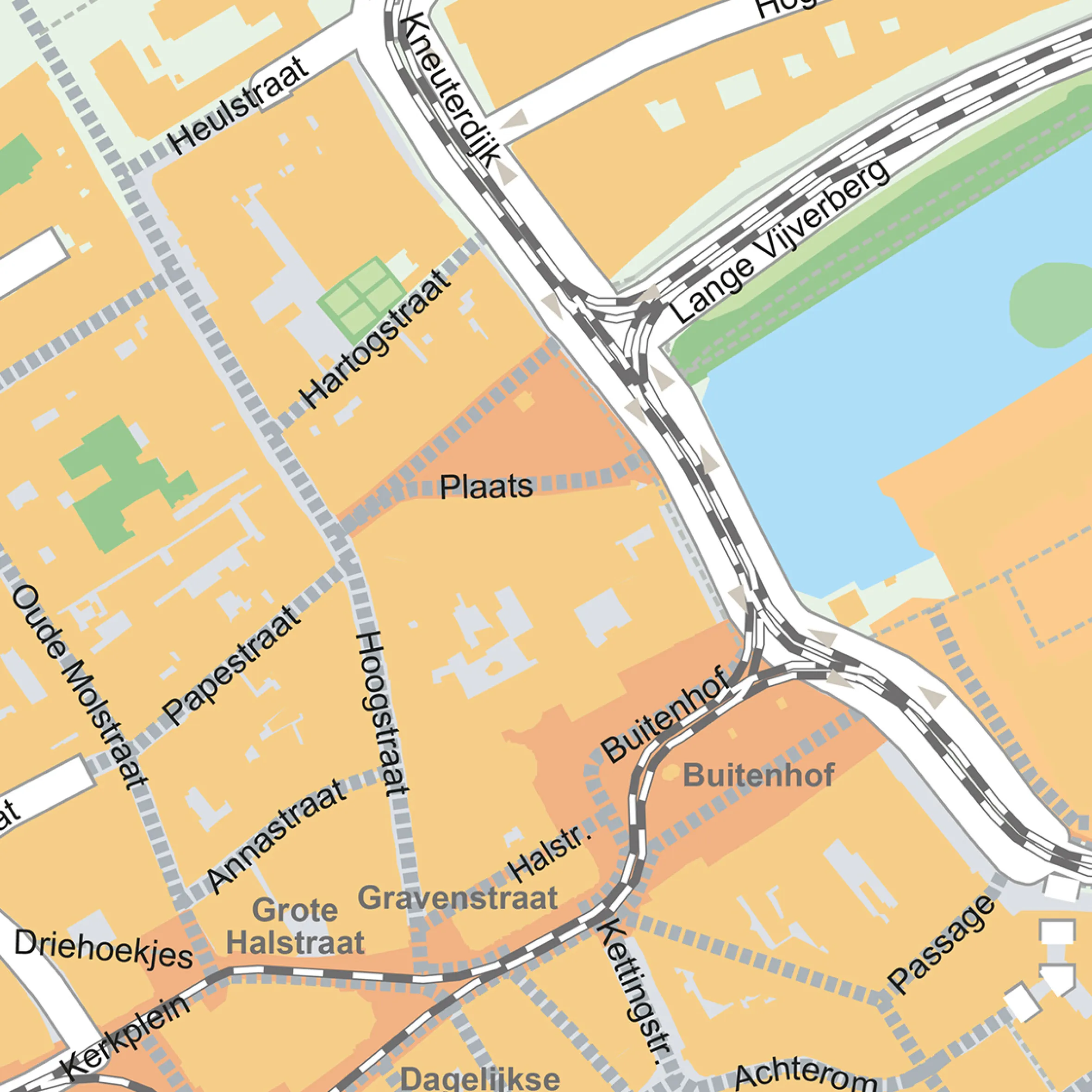 Centrumkaart Den Haag 2072