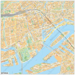 Centrumkaart Rotterdam 2075
