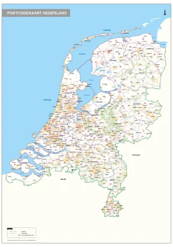 2-cijferige Postcodekaart Nederland 272