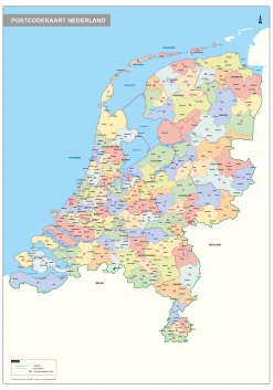 2-cijferige Postcodekaart Nederland 526