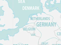 Decoratieve Wereldkaart Aquatic 1398