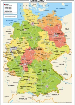 Duitsland Kaart Staatkundig 776
