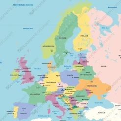Europakaart eenvoudig 2058