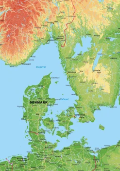 Europa Kaart Natuurkundig 1579