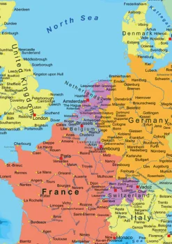 Europakaart Staatkundig 421
