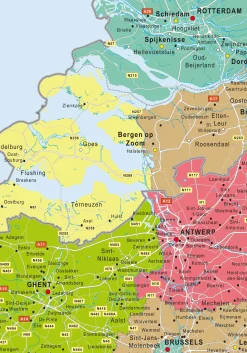 Fleurige Beneluxkaart 1326