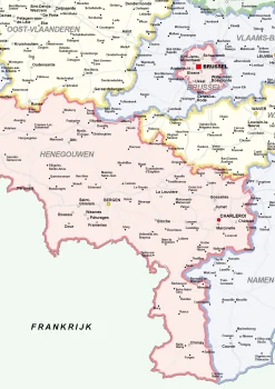 Frisse Landkaart van België 1772