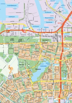Gedetailleerde Kaart Groot Amsterdam IJmond 1685