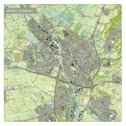 Gedetailleerde Kaart Groot Utrecht 1762