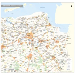 Groningen Provinciekaart Staatkundig 1554