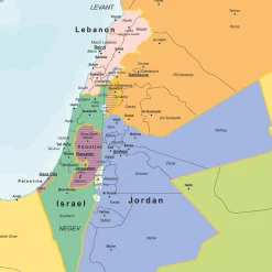 Israël en Omliggende Landen Staatkundig 1816