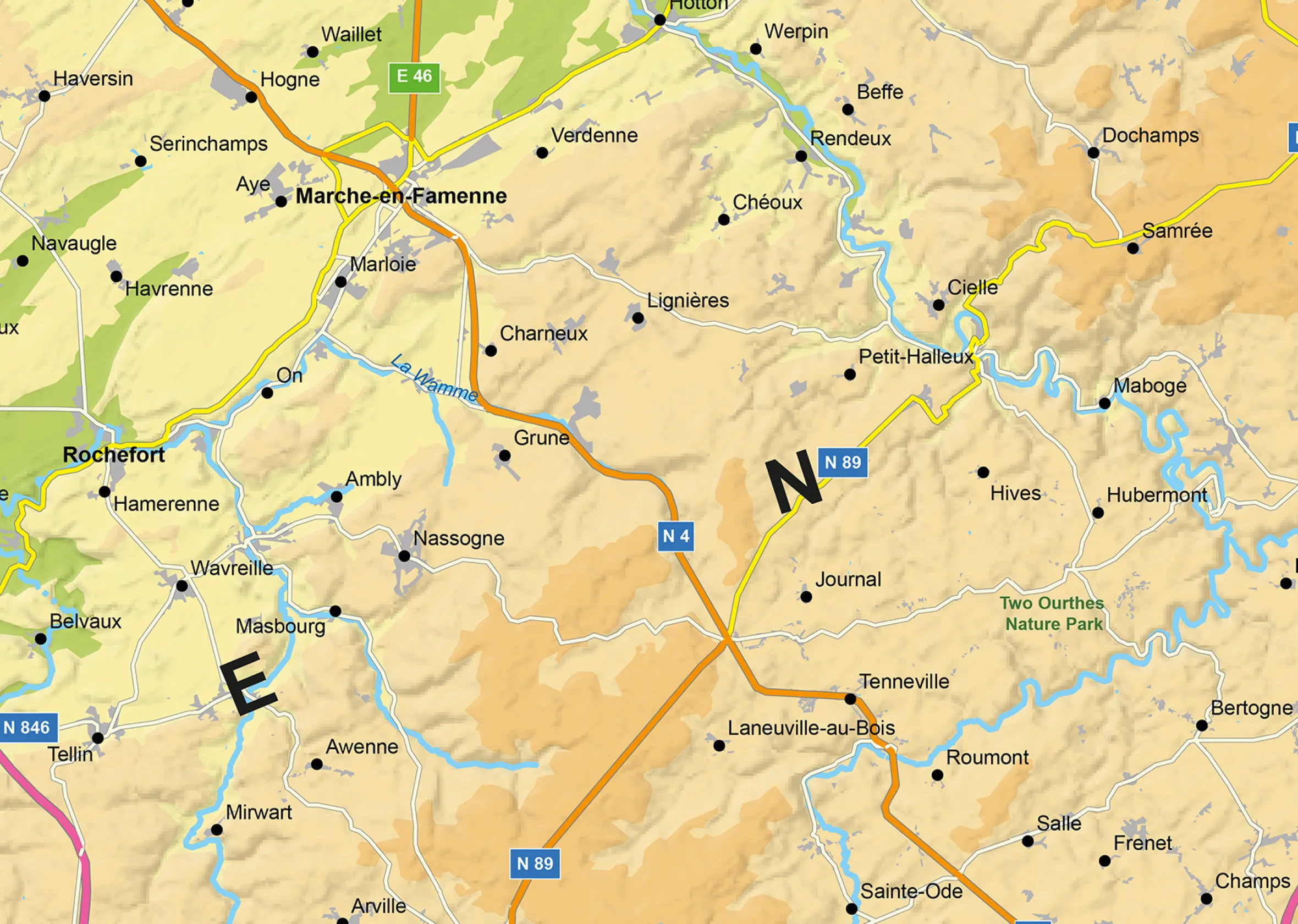 Kaart Ardennen 1794