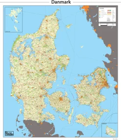 Kaart Denemarken 1