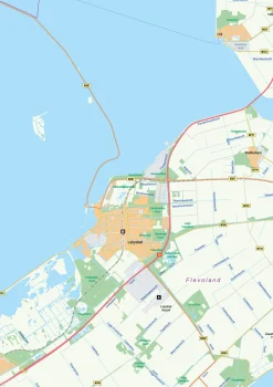 Kaart Flevoland 438