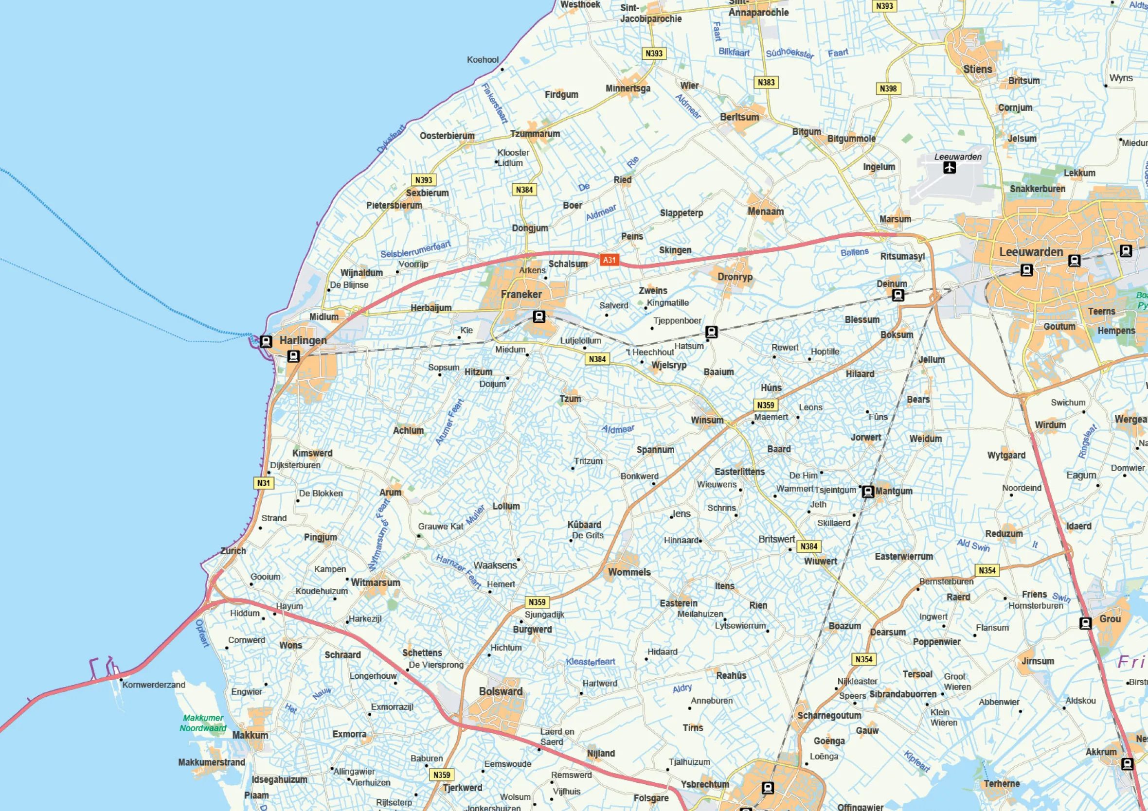 Kaart Friesland 439