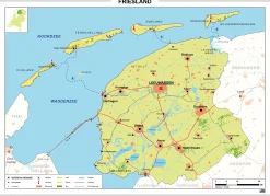 Kaart Friesland 451