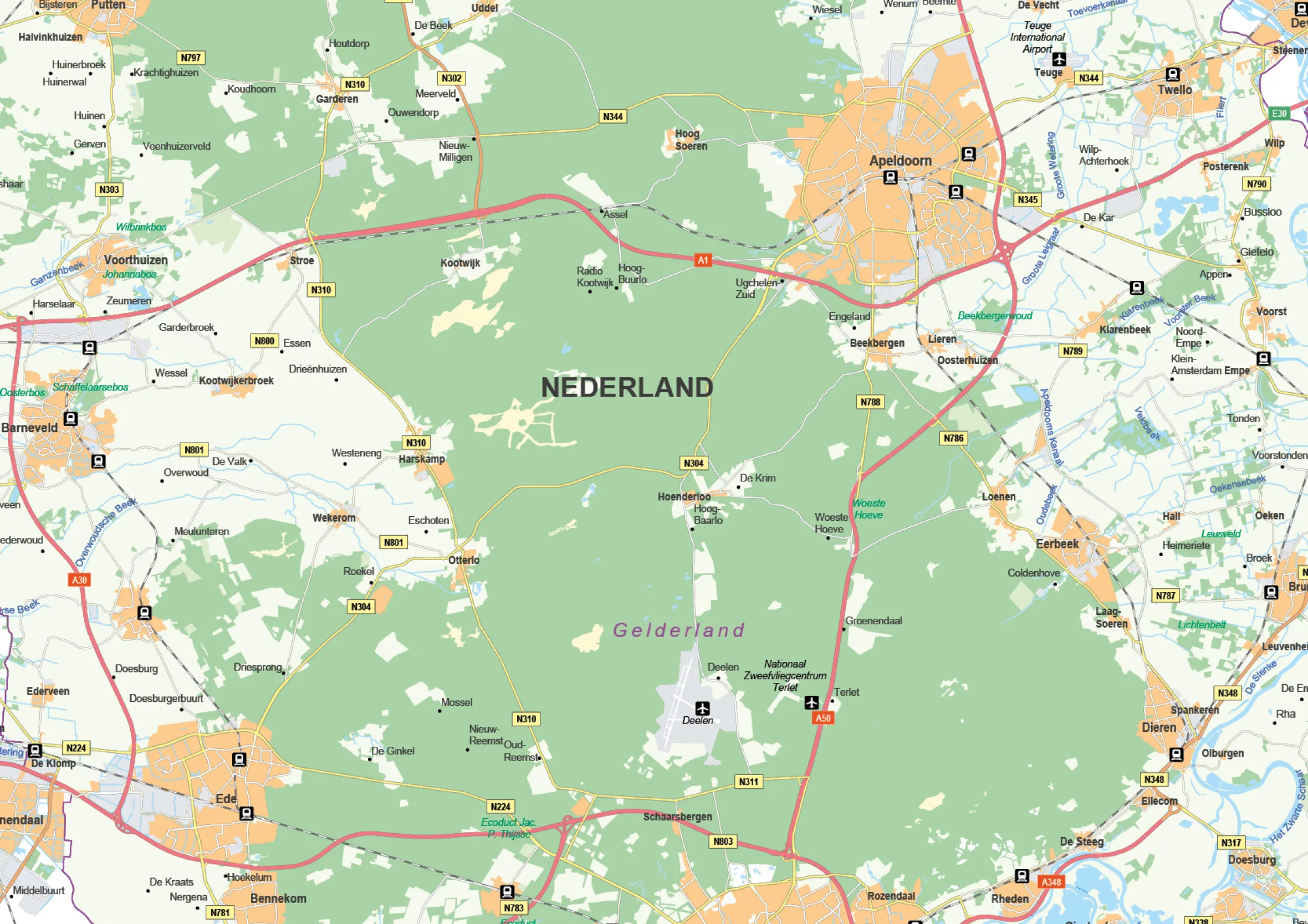 Kaart Gelderland 440