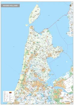 Kaart Noord-Holland 444
