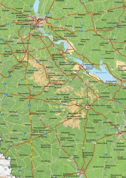 Kaart Oekraïne / Ukraine Natuurkundig 1622
