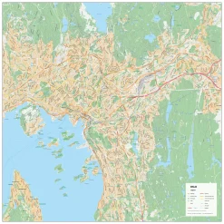 Kaart Oslo 1891