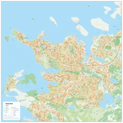 Kaart Reykjavik 1896
