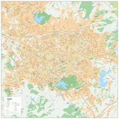 Kaart Tirana 1906