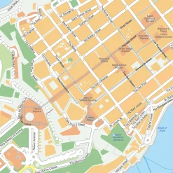 Kaart Valletta 1908