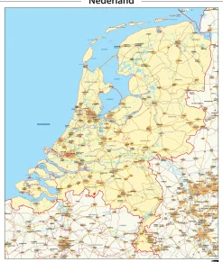 Kaart van Nederland 339