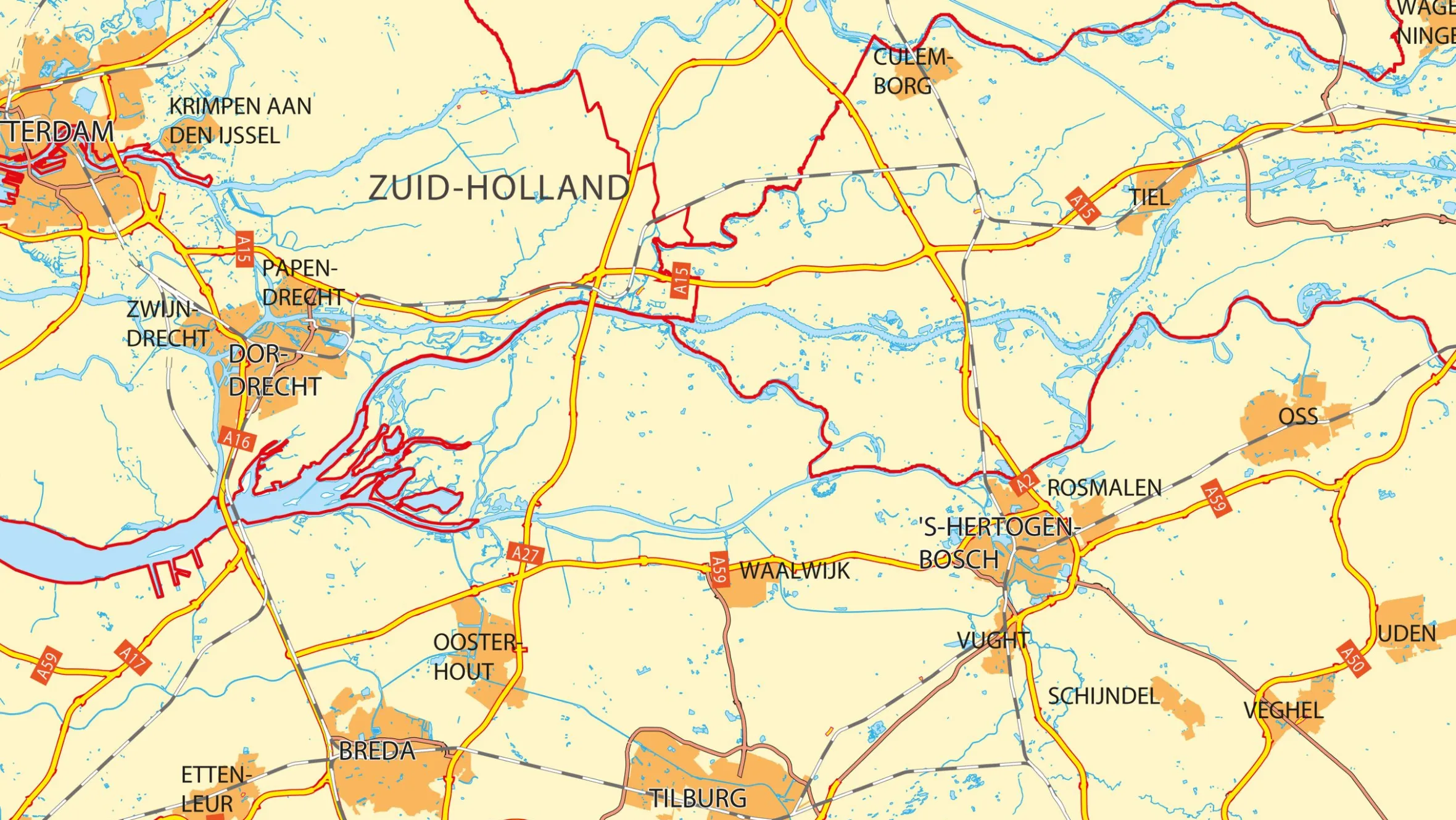 Kaart van Nederland 339