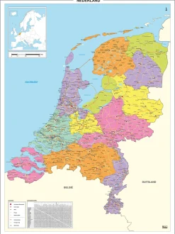 Kaart van Nederland 833