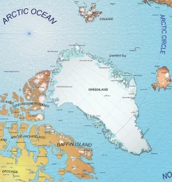 Kaart van Noordpoolgebied 1375