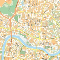 Kaart Vilnius 1910