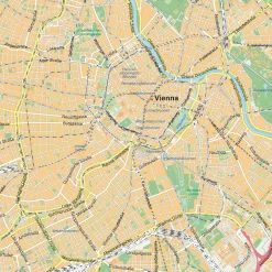 Kaart Wenen / Vienna 1912