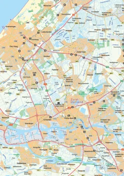 Kaart Zuid-Holland 448