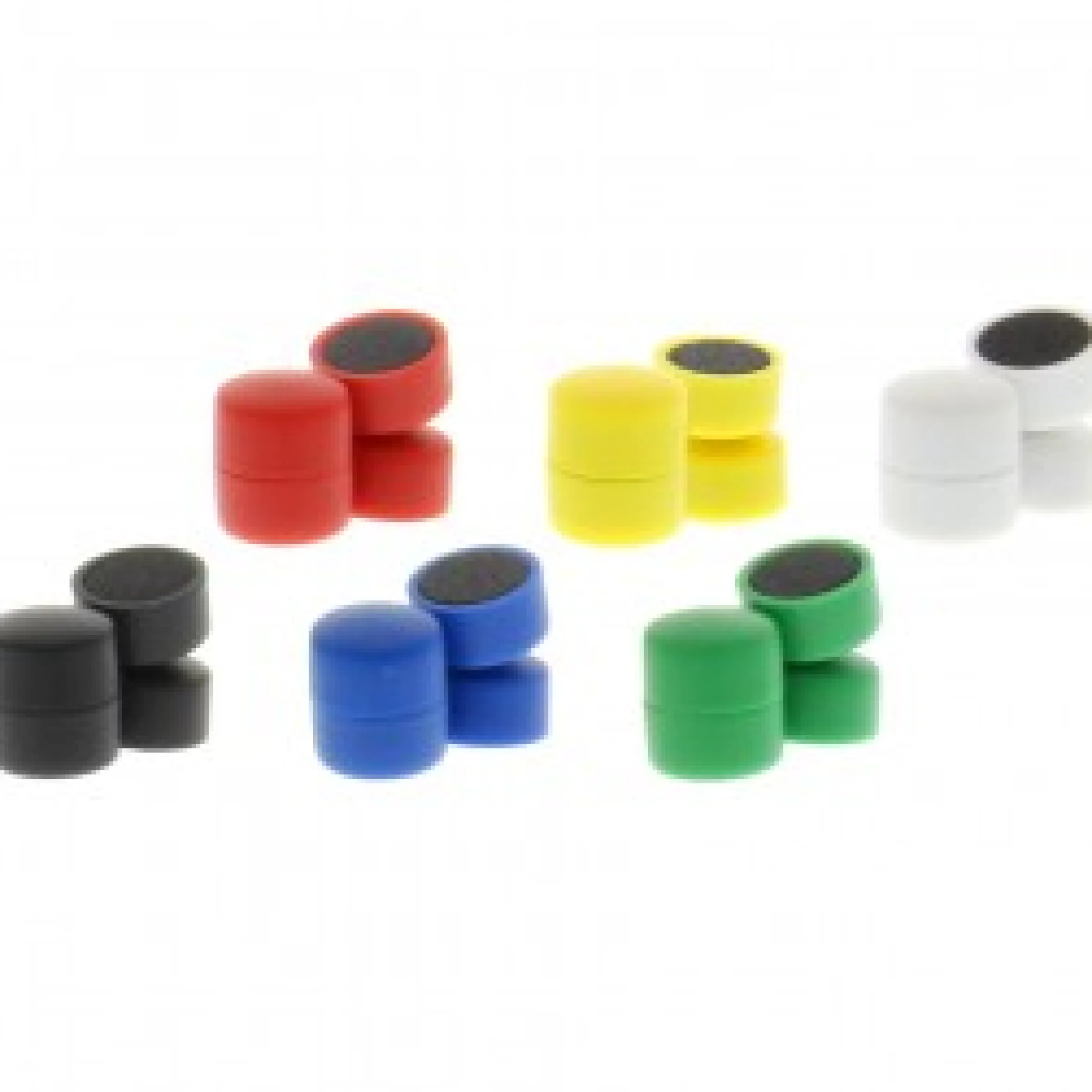 Magneten, 10 mm, 10 stuks, diverse kleuren