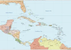 Midden-Amerika en Caraïben Staatkundig 831