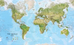 MI Wereldkaart Natuurkundig