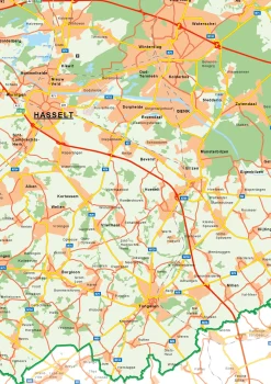 Natuurkundige kaart Limburg 361