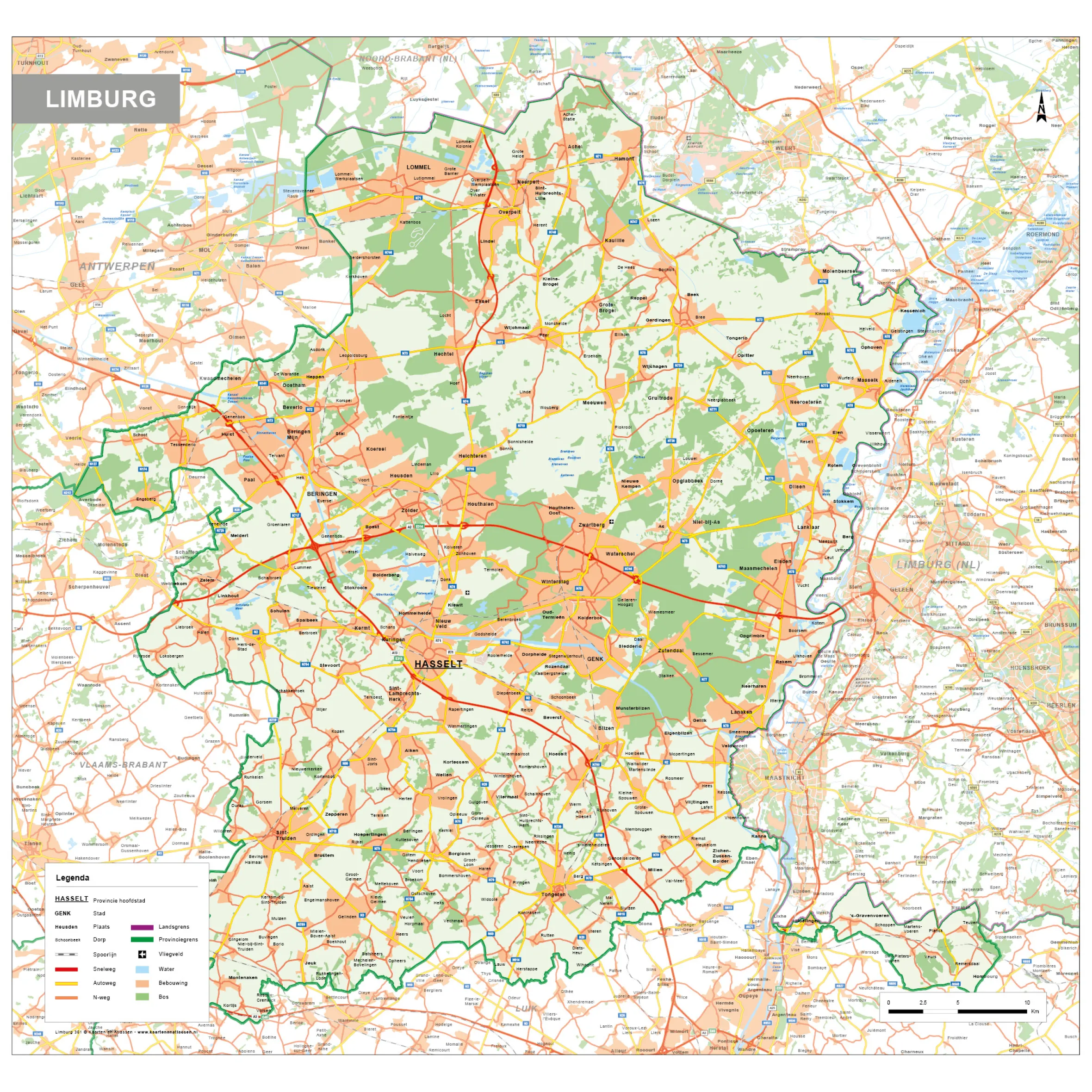 Natuurkundige kaart Limburg 361