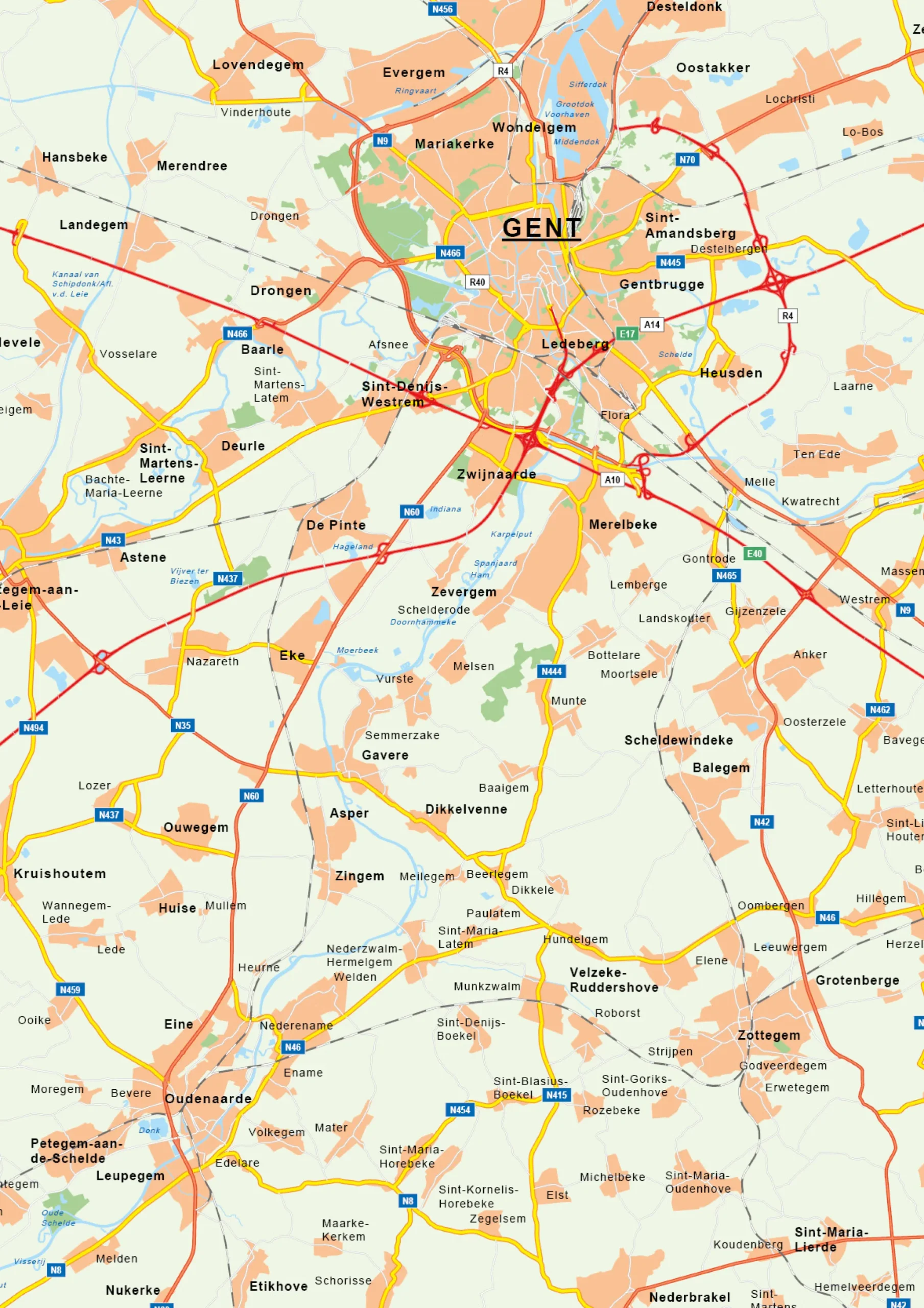 Natuurkundige kaart Oost-Vlaanderen 359
