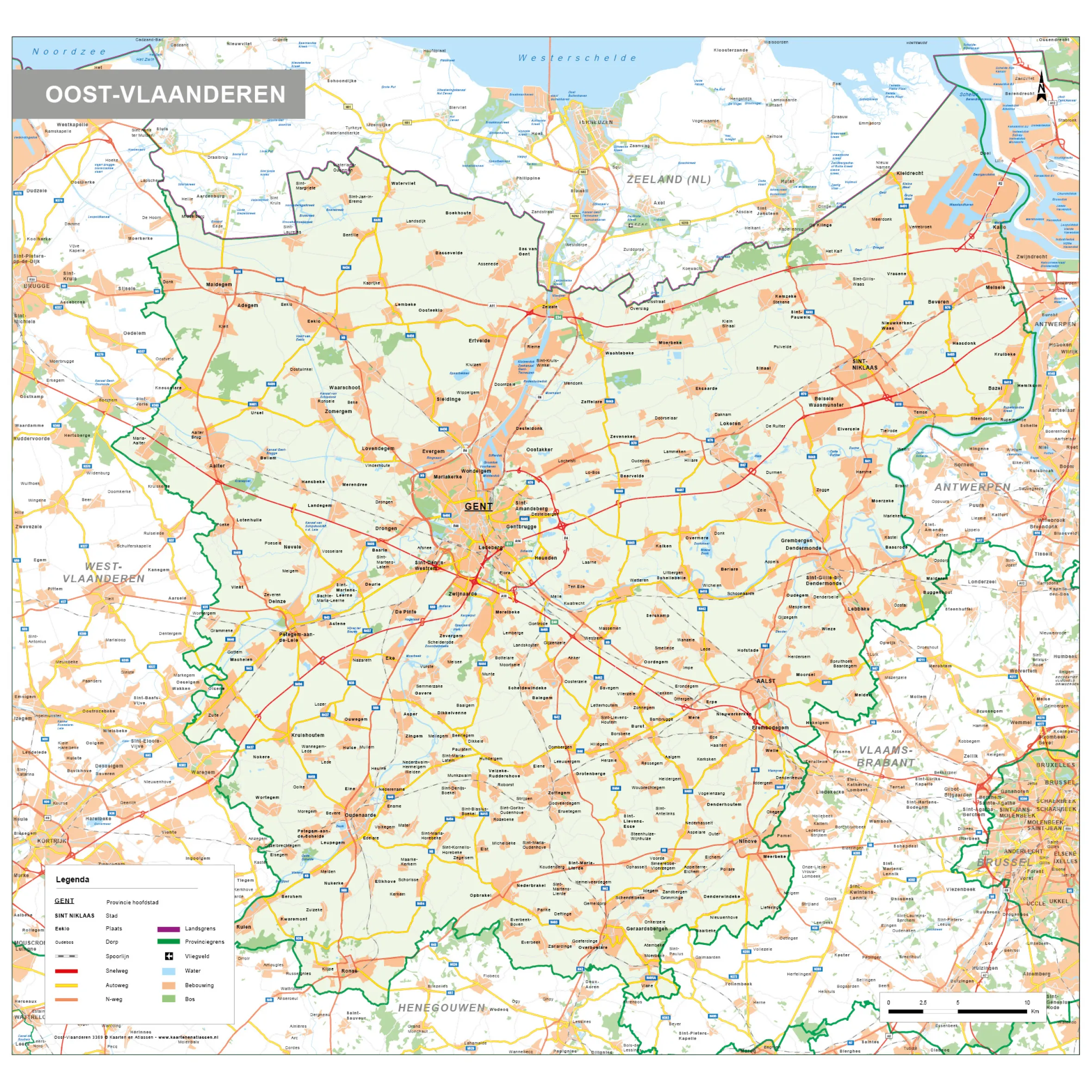 Natuurkundige kaart Oost-Vlaanderen 359