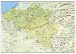 Natuurkundige landkaart België 1425
