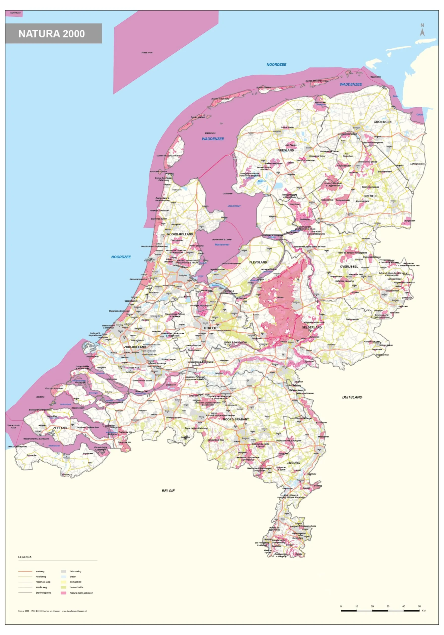Nederland Natura 2000-kaart 1786