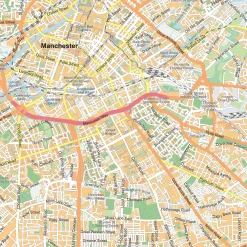 Plattegrond Manchester Straatnamenkaart1928