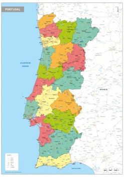 Portugal Landkaart 1547
